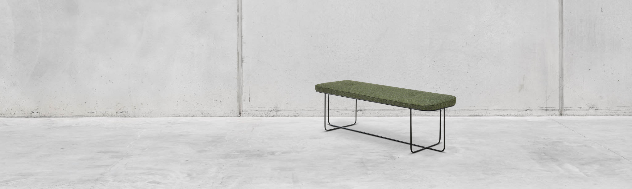 Scandinavian store bench seat